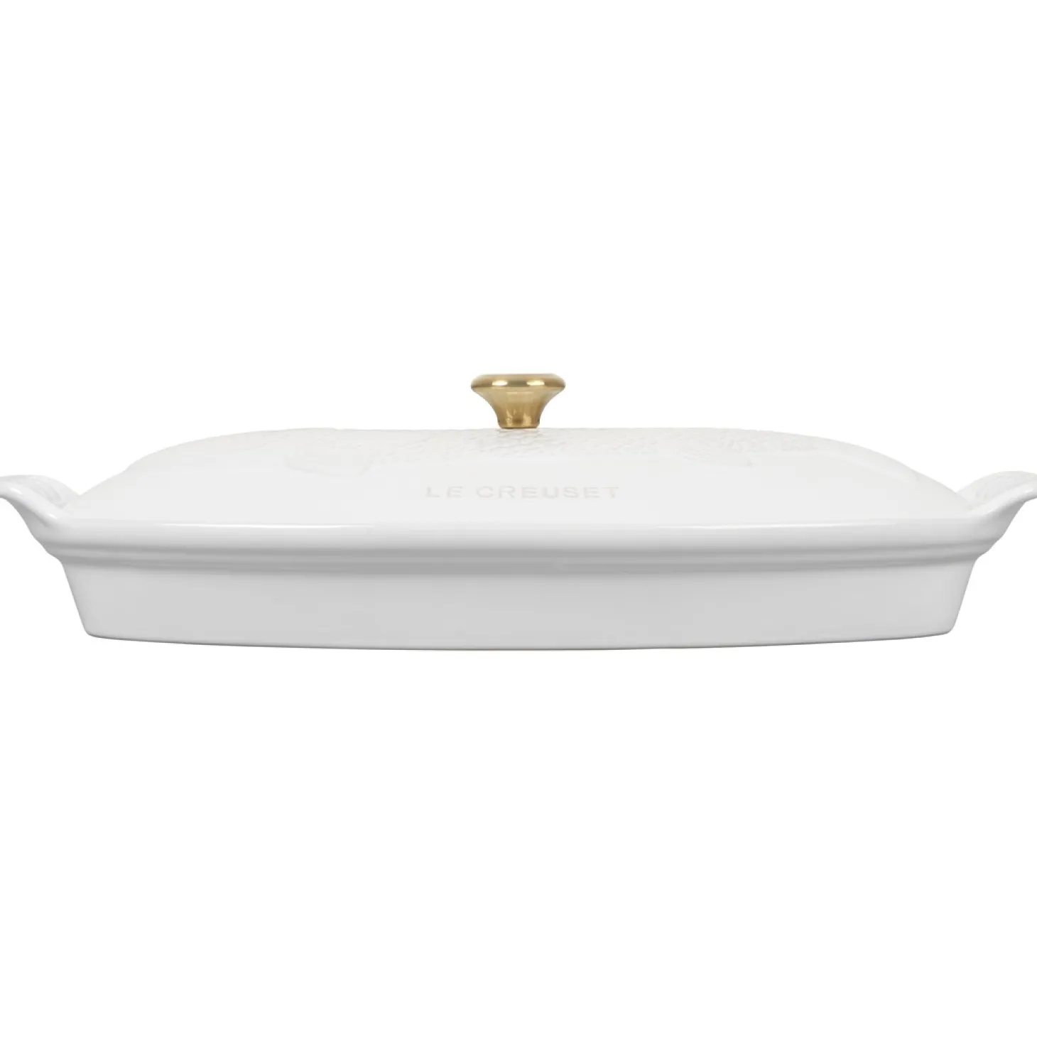 Le Creuset Heritage Ovenschaal met Deksel Vis, 1,6L wit