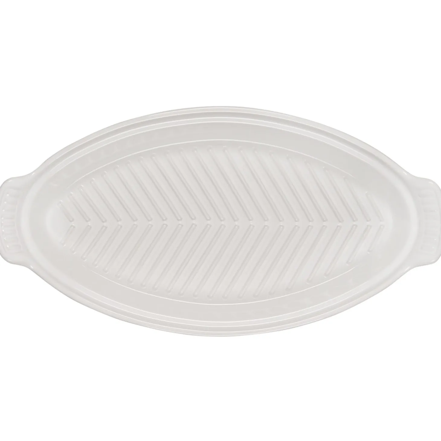 Le Creuset Heritage Ovenschaal met Deksel Vis, 1,6L wit