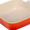 Le Creuset Heritage Ovenschaal Vierkant, 23x23cm oranjerood