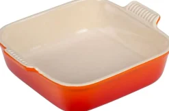 Le Creuset Heritage Ovenschaal Vierkant, 23x23cm oranjerood