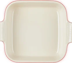 Le Creuset Heritage Ovenschaal Vierkant, 23x23cm oranjerood