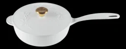 Le Creuset Holly Collection Steelpan met Deksel, 21cm katoen