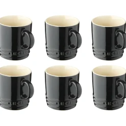 Le Creuset Koffiemokkenset, 6-delig ebbenzwart