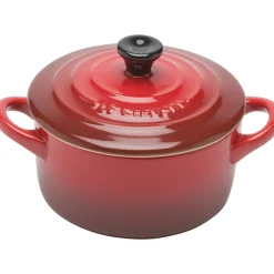Le Creuset Mini Cocotte met Deksel, 10cm kersenrood