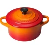 Le Creuset Mini Cocotte met Deksel, 10cm oranjerood