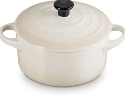 Le Creuset Mini Cocotte met Deksel, 14cm meringue