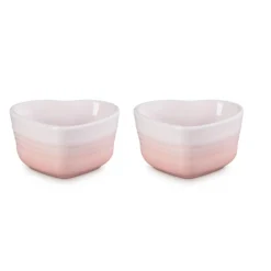 Le Creuset Ramekin Hart Set, shell pink 2st