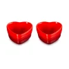 Le Creuset Ramekin Hart Set, kersenrood 2st