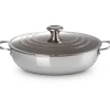 Le Creuset RVS Signature Provençaalse Sauteerpan, 30cm