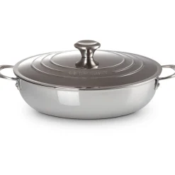 Le Creuset RVS Signature Provençaalse Sauteerpan, 30cm