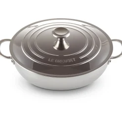 Le Creuset RVS Signature Provençaalse Sauteerpan, 30cm