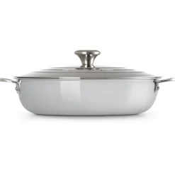 Le Creuset RVS Signature Provençaalse Sauteerpan, 30cm