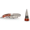 Le Creuset Screwpull Kelnersmes 2-traps met Wijnstopper GS-190, 2-delig hout