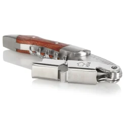 Le Creuset Screwpull Kelnersmes 2-traps met Wijnstopper GS-190, 2-delig hout