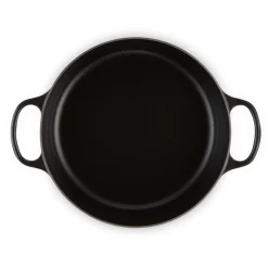 Le Creuset Signature Braadpan Laag, 24cm mat zwart