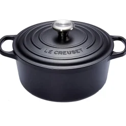 Le Creuset Signature Braadpan, 24cm mat zwart