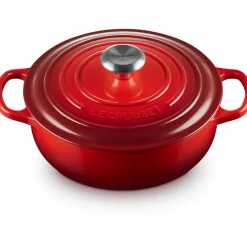 Le Creuset Signature Braadpan Provencaals, 24cm kersenrood