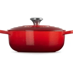 Le Creuset Signature Braadpan Provencaals, 24cm kersenrood
