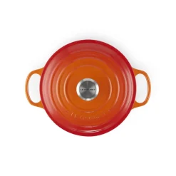 Le Creuset Signature Braadpan Provencaals, 24cm oranjerood