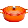 Le Creuset Signature Braadpan Ovaal, 33cm oranjerood