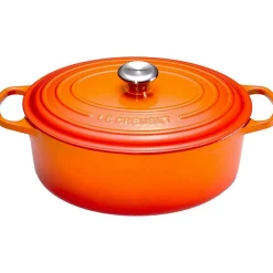 Le Creuset Signature Braadpan Ovaal, 33cm oranjerood