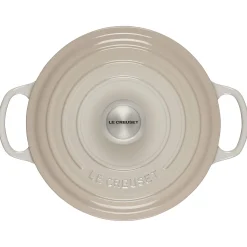 Le Creuset Signature Braadpan Hoog, 24cm meringue