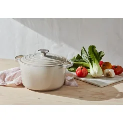 Le Creuset Signature Braadpan Hoog, 24cm meringue