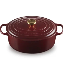Le Creuset Signature Braadpan Ovaal, 31cm garnet