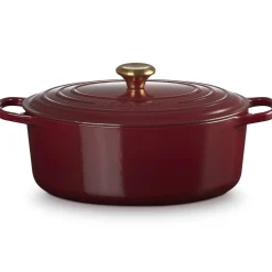 Le Creuset Signature Braadpan Ovaal, 31cm garnet