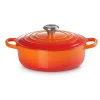 Le Creuset Signature Braadpan Laag, 24cm oranjerood