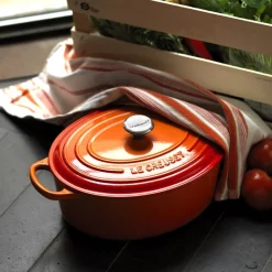 Le Creuset Signature Braadpan Laag Ovaal, 27cm oranjerood