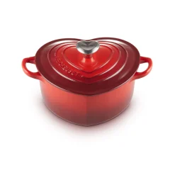 Le Creuset Signature Braadpan Hart, 20cm kersenrood