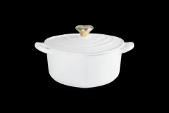 Le Creuset Signature Braadpan Hart, 20cm white