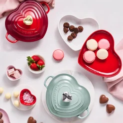 Le Creuset Signature Braadpan Hart, 20cm sea salt