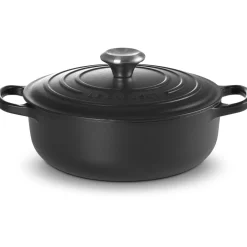 Le Creuset Signature Braadpan Provencaals, 24cm mat zwart