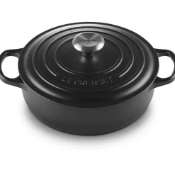 Le Creuset Signature Braadpan Provencaals, 24cm mat zwart