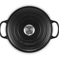 Le Creuset Signature Braadpan Provencaals, 24cm mat zwart