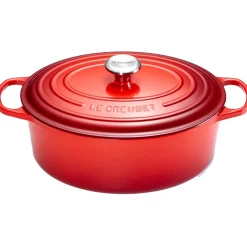 Le Creuset Signature Braadpan Ovaal, 35cm kersenrood