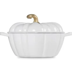 Le Creuset Signature Braadpan Pompoen, 24cm wit
