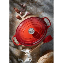 Le Creuset Signature Braadpan Ovaal, 40cm kersenrood