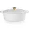 Le Creuset Signature Braadpan Ovaal, 31cm white