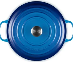 Le Creuset Signature Braadpan Laag, 30cm azure