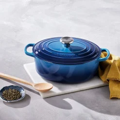 Le Creuset Signature Braadpan Ovaal, 33cm azure