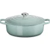 Le Creuset Signature Braadpan Laag, 30cm sea salt