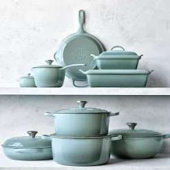 Le Creuset Signature Braadpan Laag, 30cm sea salt