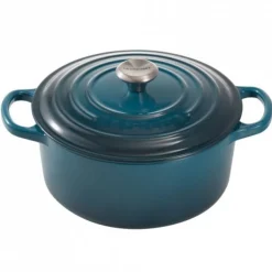 Le Creuset Signature Braadpan, 20cm deep teal