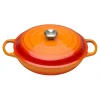 Le Creuset Signature Campagnard Braadpan, 30cm oranjerood