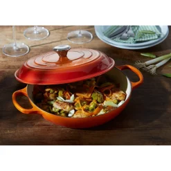 Le Creuset Signature Campagnard Braadpan, 30cm oranjerood