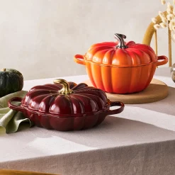 Le Creuset Signature Campagnard Pompoen Braadpan, 28cm garnet