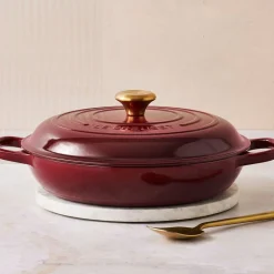Le Creuset Signature Campagnard Braadpan, 30cm garnet
